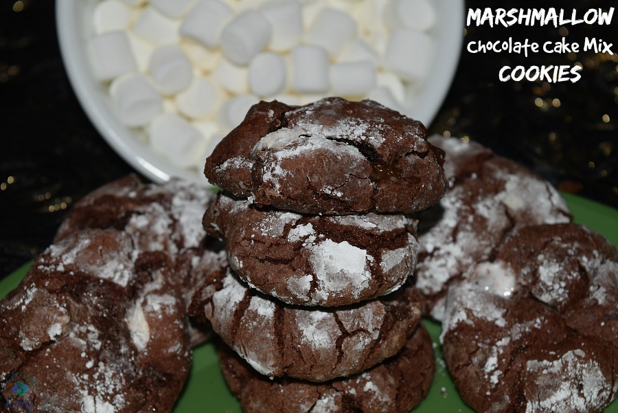Chocolate Marshmallow Cookies (With Cake Mix!) - Dancing Through the Rain