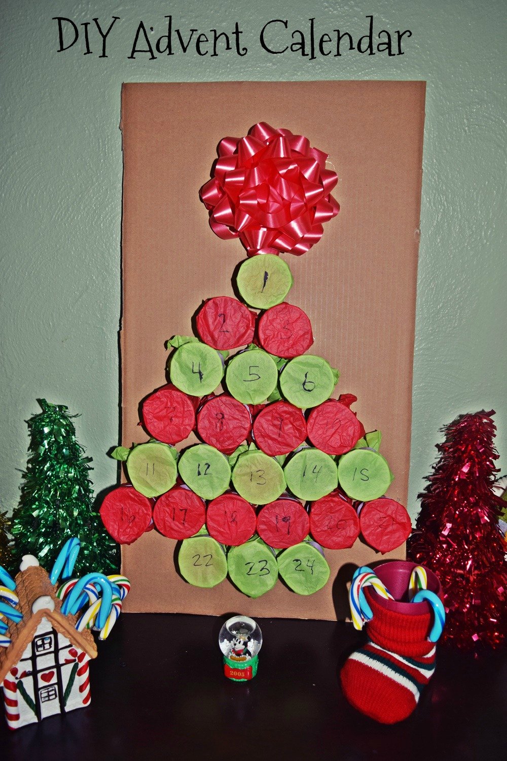 DIY Holiday Tree Advent Calendar Life With Kathy