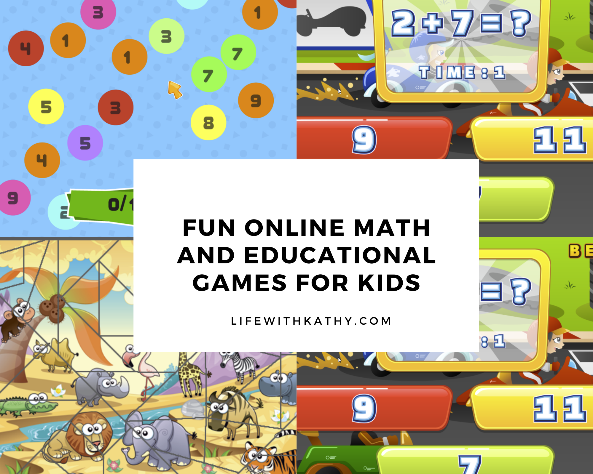 Fun Online Math And Educational Games For Kids Life With Kathy