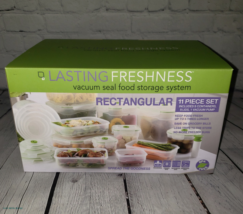 Lasting Freshness 11pc Round Vacuum Seal Food Storage Container Set