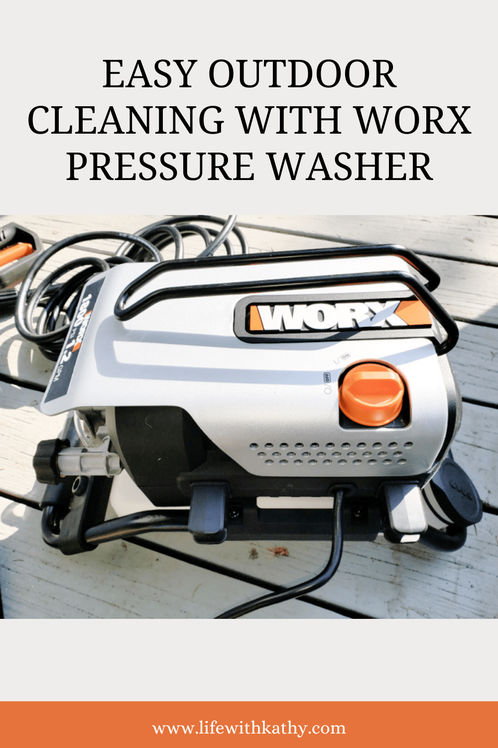 Easy Outdoor Cleaning With WORX Pressure Washer Life With Kathy